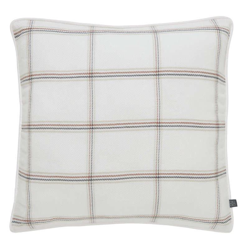 Coussin décoratif réversible à carreaux tissés 20 "x 20" Owens, White