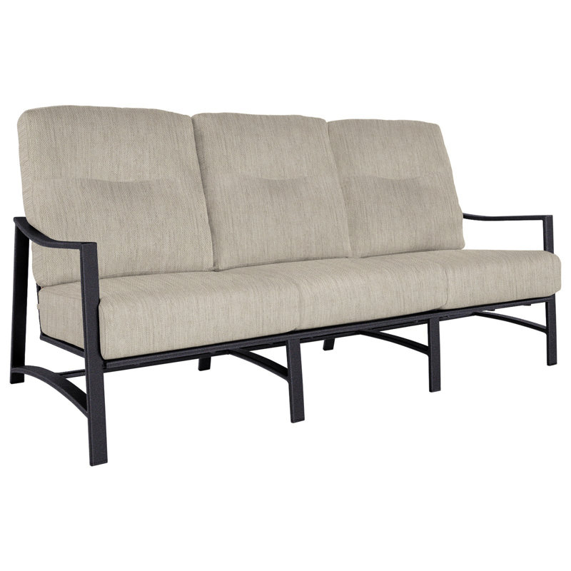 Avana Outdoor 3 - Seat Patio Sofa, Flagship Stone Sunbrella®, Graphite