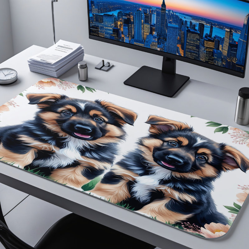 Polyester Desk Pad, 14.4x12.1