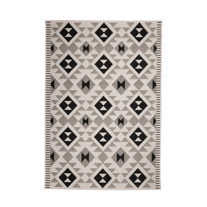 Chequered Area Rug, Rectangle 80 x 150 cm