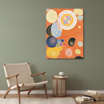 «Group Iv, No. 3. the Ten Larmost, Youth» par Hilma Af Klint - Art mural sur toile tendue avec châssis