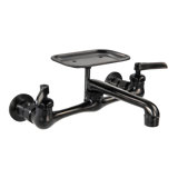 8 Inch Spread Wall Mount Faucet with Soap Dish