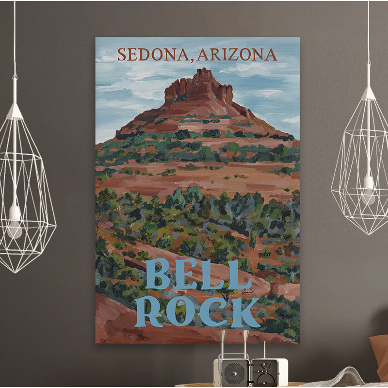 Bell Rock - reproduction de publicité sur toile tendue, H 18 po x l 12 po x 1,5 po