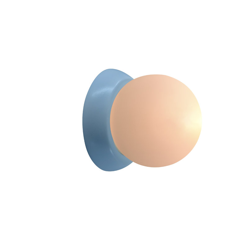 Azem Ceramic Wall Sconce, Sky Blue