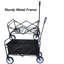 Chariot de magasinage pliable avec roulettes-90557676-90557677