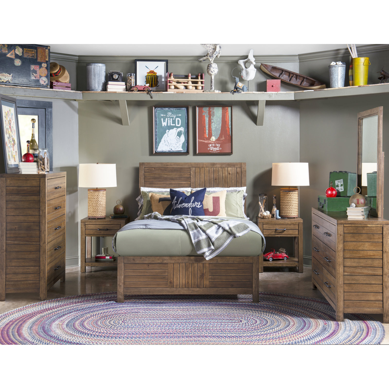 Tyson 5-Drawer Chest, Tree House Brown