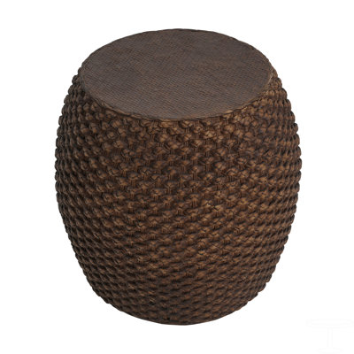 Faux Rattan Side Table For Both Indoor And Outdoor Use, Handmade Mgo