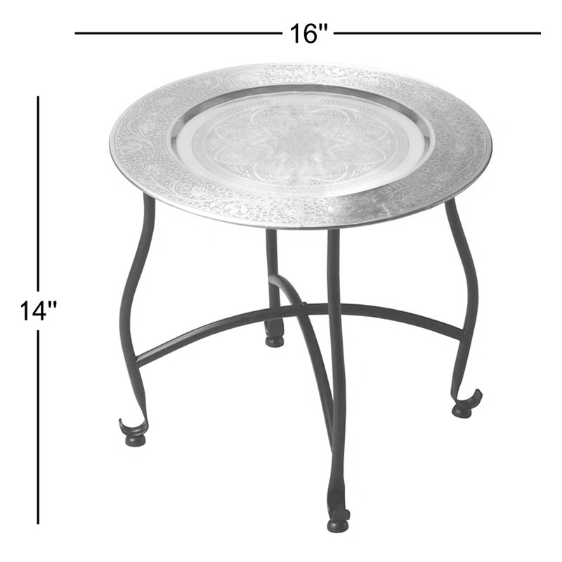 Moroccan Metal Tray Table