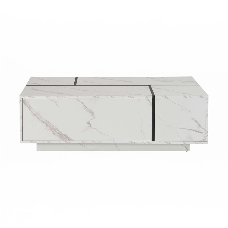 Rectangular Sliding Top Coffee Table