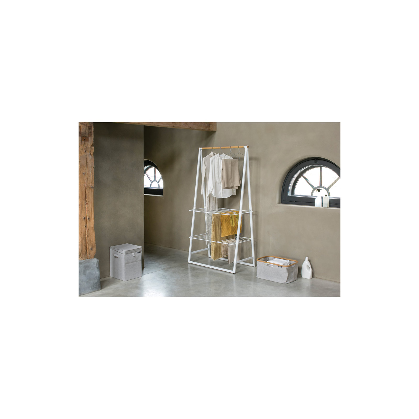 Brabantia Linn Garment Clothes Rack, Large, White