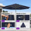 Parasol de table semi-automatique pour l'extérieur-729573488-729573490