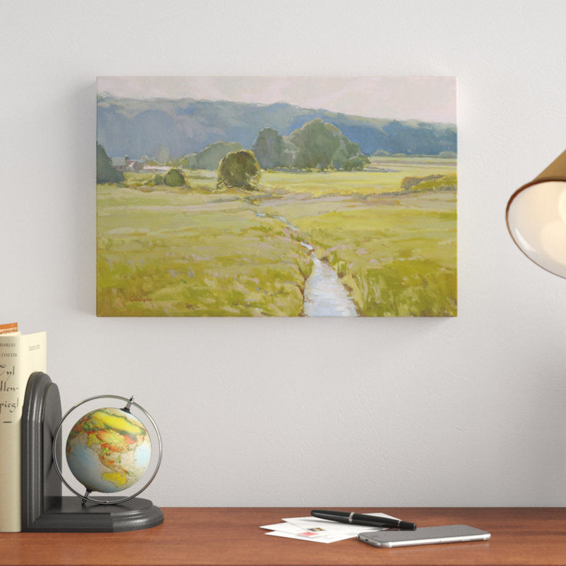 «Summer Pasture II» par Stephen Calcasola, reproduction d'art sur toile tendue, H 12 po x l 18 po