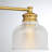 Besima 4-Light Hammered Glass Dimmable Vanity Light-781668505