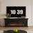 Black Solid Wood Freestanding Fireplace