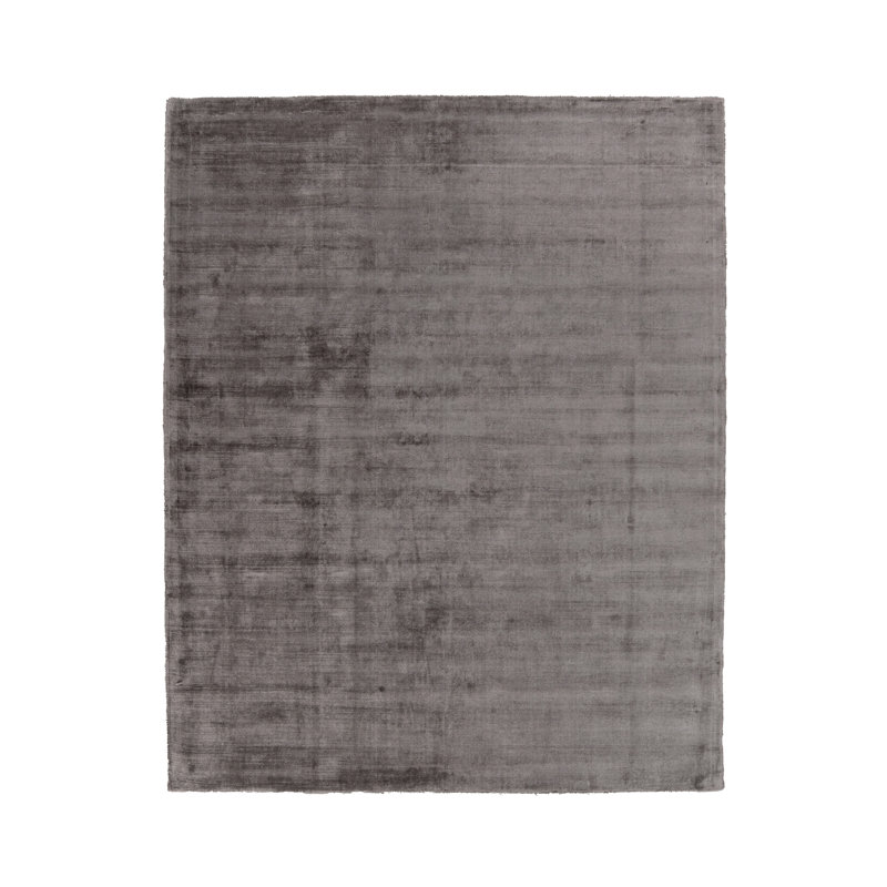 Berlin Distressed Handwoven Fabric Area Accent Rug, Charcoal, Rectangle 8' x 10'