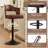 Modern Heavy Duty Swivel Bar Stool with Backrest – Adjustable Height Counter PU Leather Chairs with Footrest, 550lbs Capacity, Non-Slip Base, 360° Rotation for Kitchen Island, Home Bar, Coffee Shop-1817406575-1821654874-1852179913