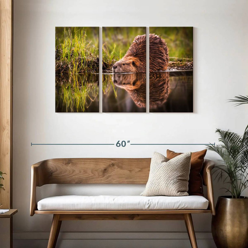 Brampt Beaver, 28" H x 45" W