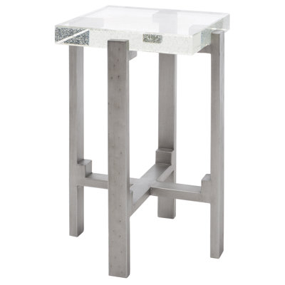 Burny Glass Top End Table