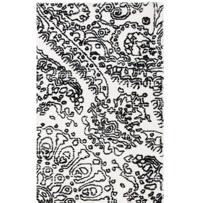 Metro Hand Tufted Indian Wool And Cotton With Latex Oriental Rug, Rectangle 8' x 10'