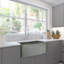 Nantucket Sinks' 33 Inch Farmhouse Fireclay Sink with Curved Apron-1567013782