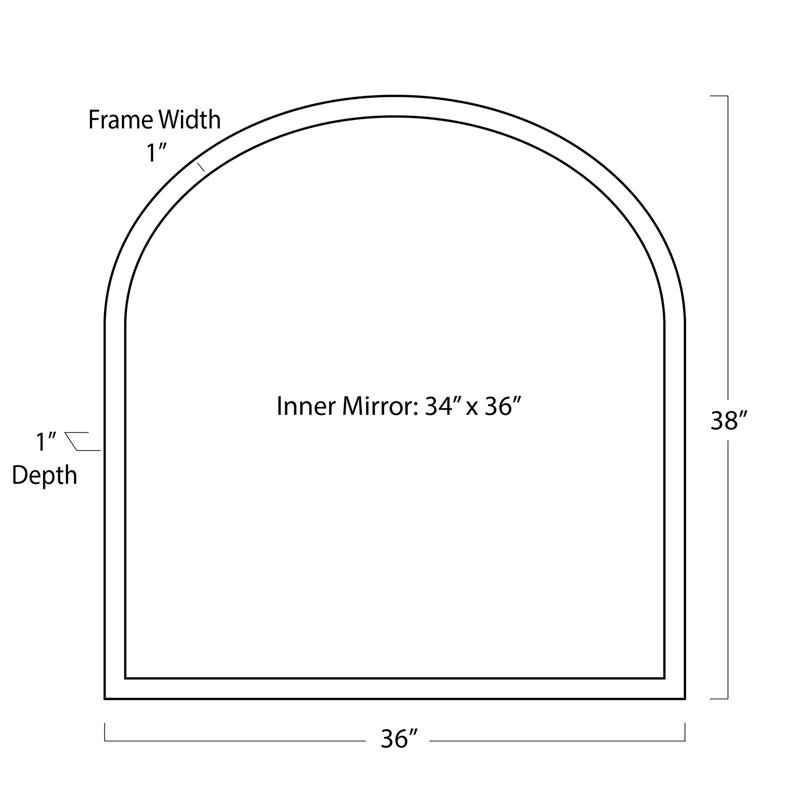 Miroir de cheminée Knox