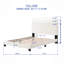 Lit plateforme tapissier en lin-1358526-1358520