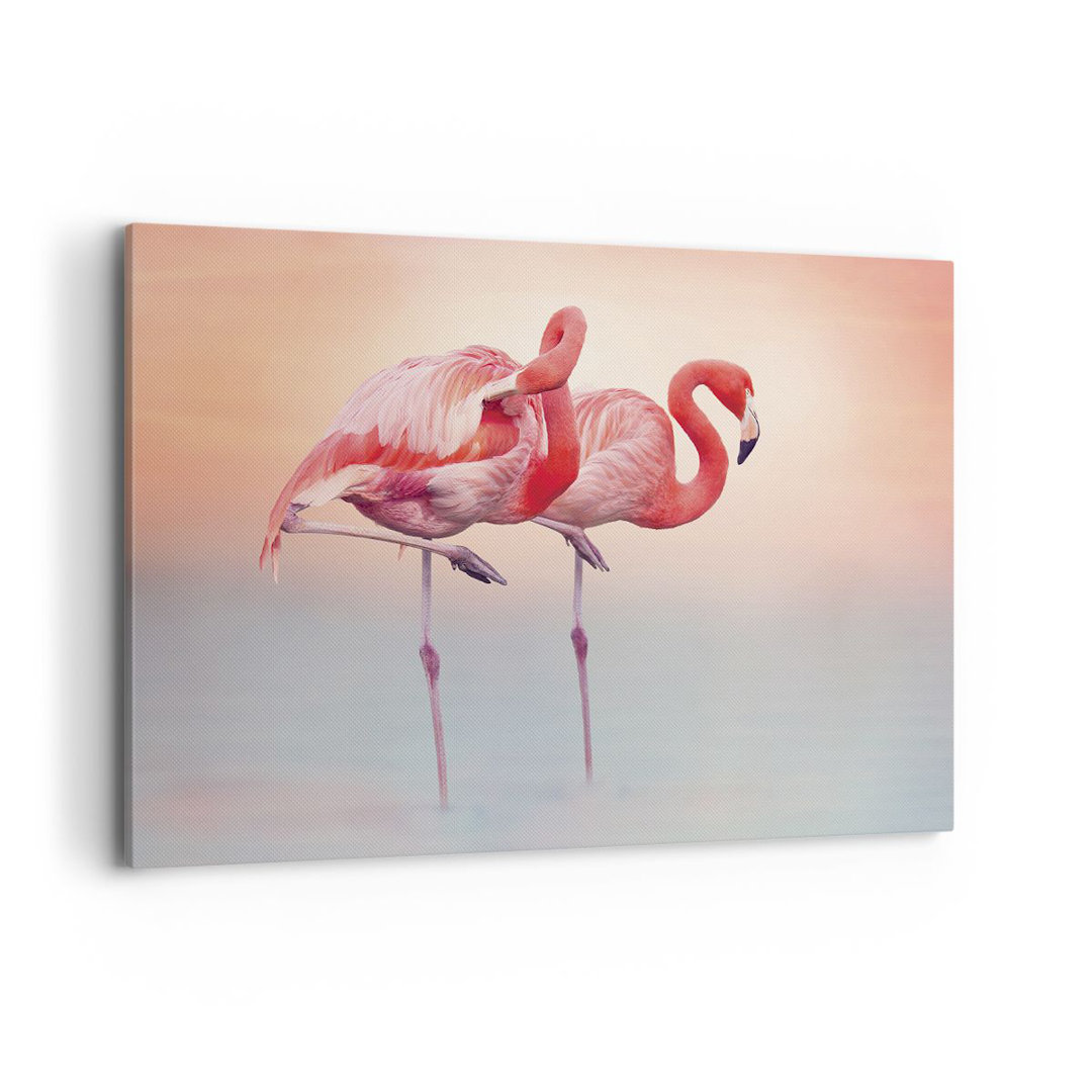 Leinwandbild Flamingos Exoticism Birds