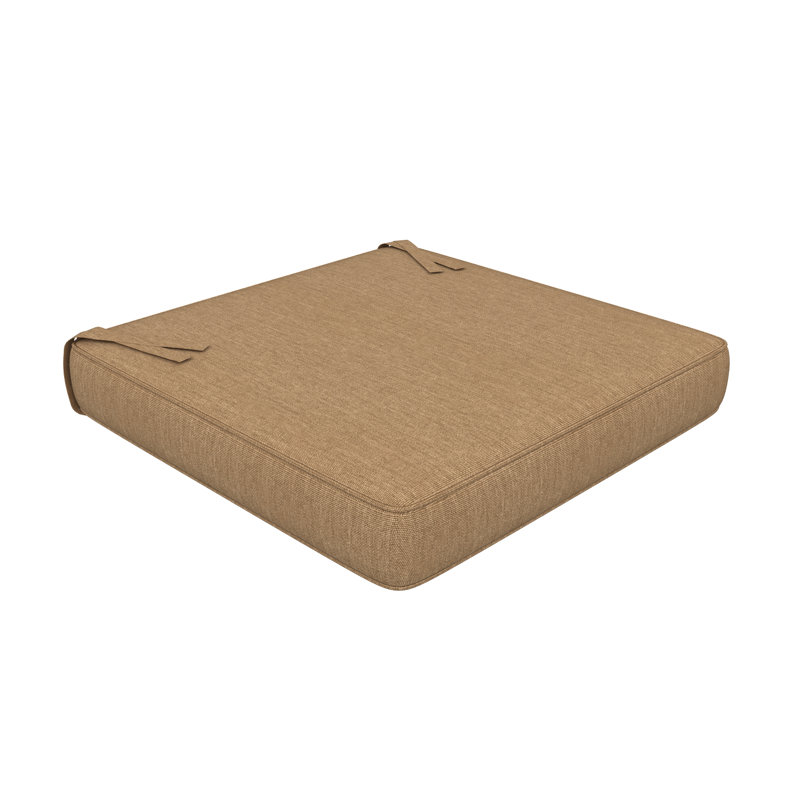 Sunbrella Indoor/Outdoor Dining Chair Cushion, 18" W x 18" D, Sunbrella® Heather Beige