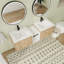 Jinela 59.27'' Double Bathroom Vanity with Resin Top-985142816