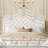 Antonious Velvet Tufted Crown-Shaped Headboard Platform Bed，3-Level Adjustable Height ,No Box Spring Needed,Underbed Storage,Queen Size,White-1042715719-1037135360