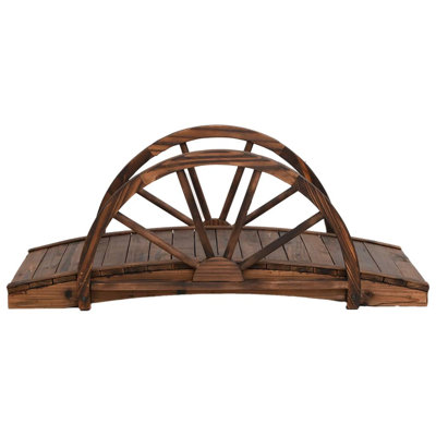 Union Solid Wood Garden Bridge