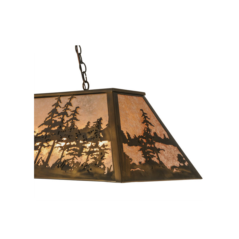 Rustic Lodge 6 - Light Pendant, 45" H x 48" W x 17" D