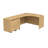 Series C Bow Front Left Handed L Shaped Desk with 2 Mobile Pedestals-13777422-13777426