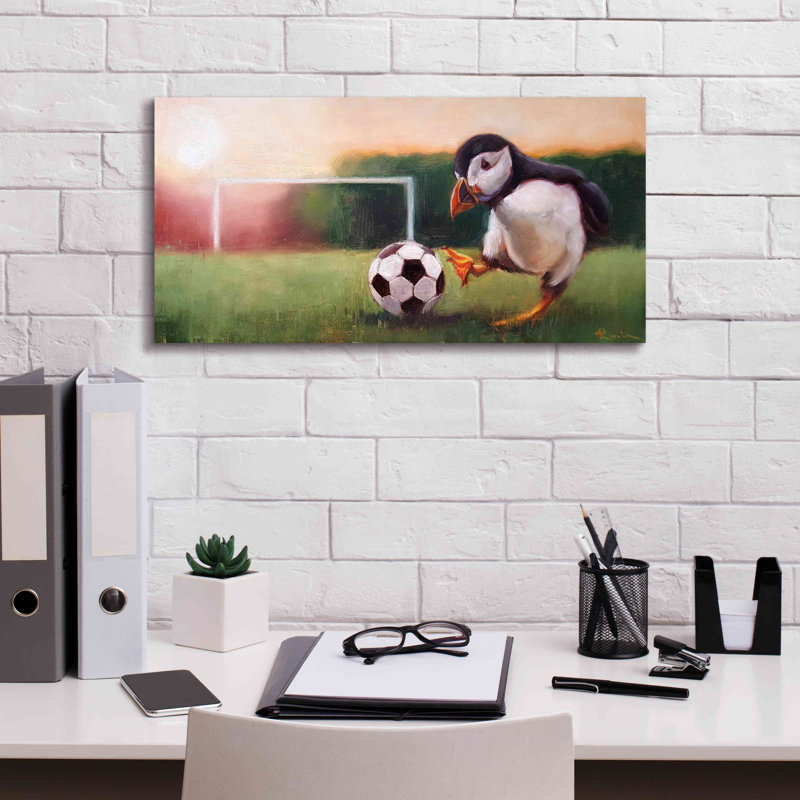 Dakota Fields «Sidekick» par Lucia Heffernan, art mural sur toile, 24 po x 12 po, H 12 po x l 24 po x P 0,75 po