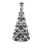 LED Christmas Tree Acrylic Lantern Table Décor, 9.75in. H