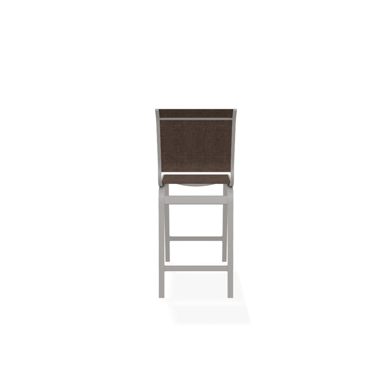 Tabouret de bar 26 po Holna, Moka Sunbrella®, Gris chaleureux texturé