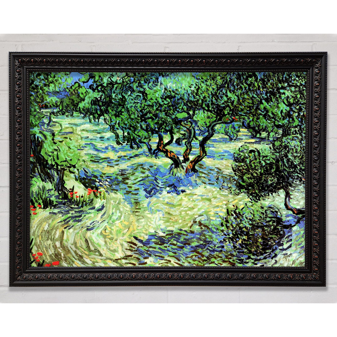 Van Gogh Olive Grove 2 Gerahmter Druck