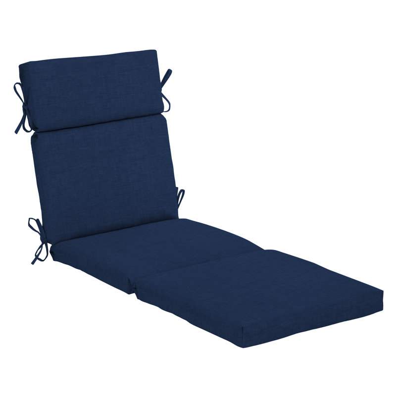 ARDEN Outdoor Chaise Lounge Cushion, Sapphire, 3.5" H x 22" W x 52" D