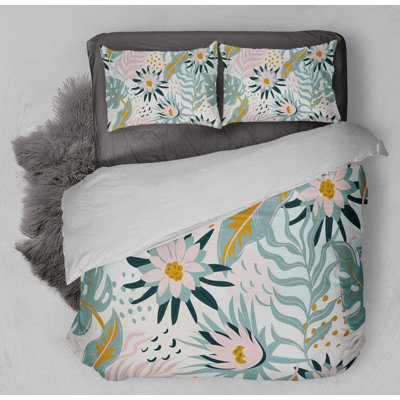 Madison Renee Twill Floral Duvet Cover Set | Wayfair