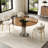 35-Inch Round Glass Dining Table