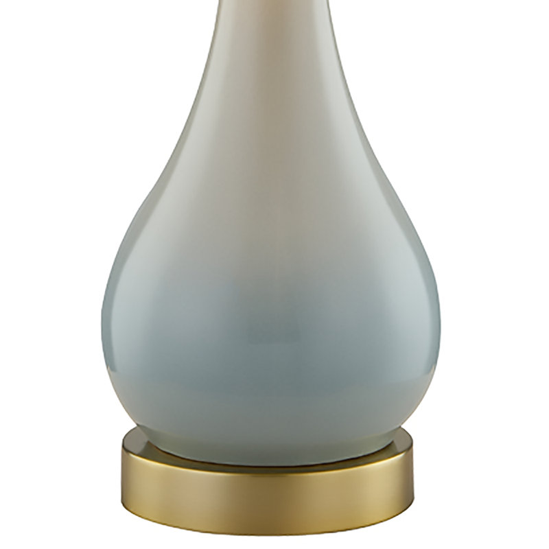 Conyers 17.5" Table Lamp Set with USB, Pale Blue