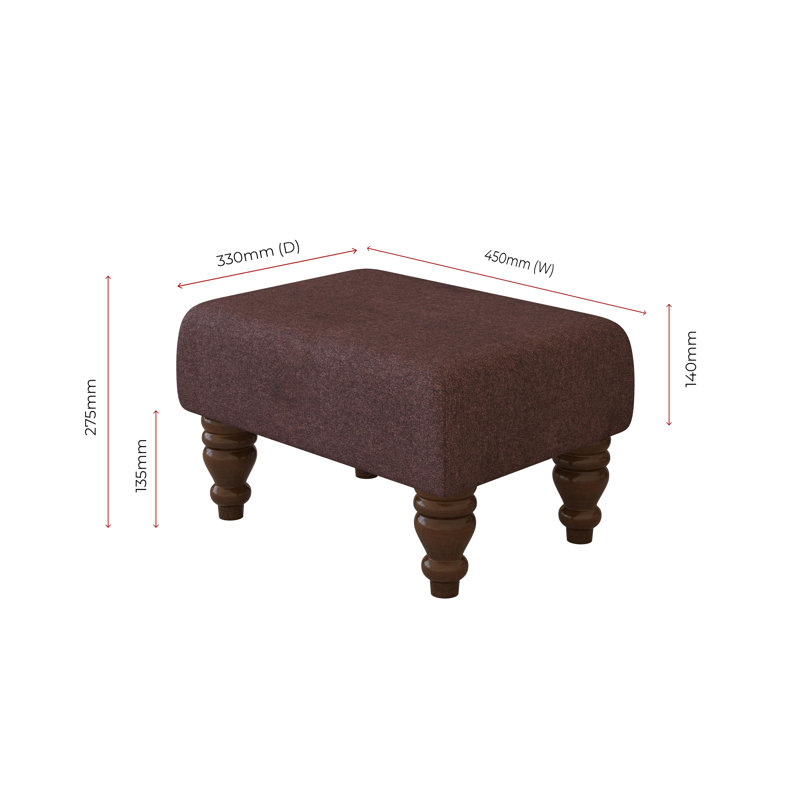 Autryville Wood Turned Leg, Mahogany, Poz, Imperial Burgundy