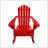 Reclining Wooden Outdoor Rocking Adirondack Chair