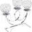 13'' H Metal Tabletop Candelabra-1077346769