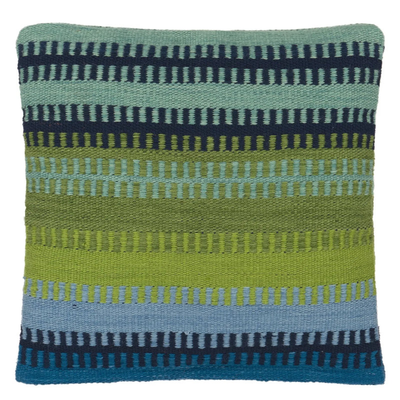 Muturi Outdoor Decorative Pillow, Cobalt Striped