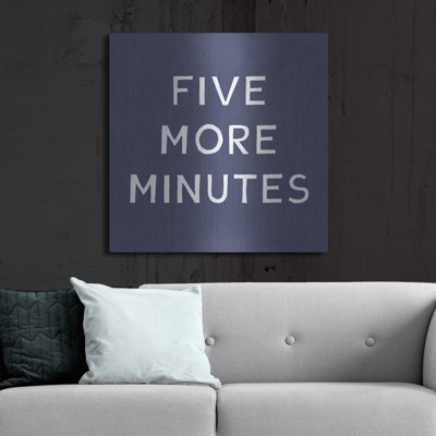 Latitude Run® 'Five More Minutes' by Linda Woods, Metal Wall Art