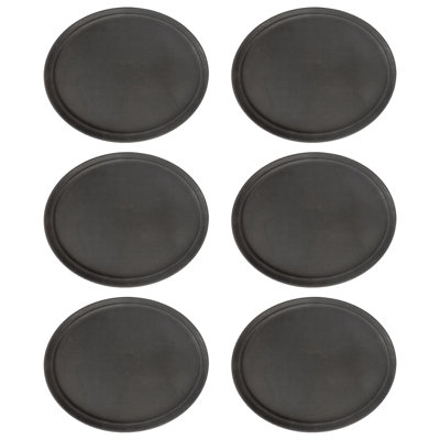 Argon Tableware Oval Non-Slip Serving Trays - 79cm x 66cm - Black