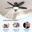 106cm Ceiling Fan with LED Lights-1343982824-1343982831