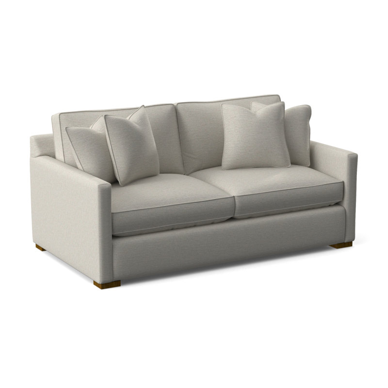 Bel-Air 79'' Upholstered Sofa, Havana, White Performance Fabric; 0851-94