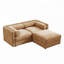 Canapé en chenille 2 places avec repose-pieds-1549186916